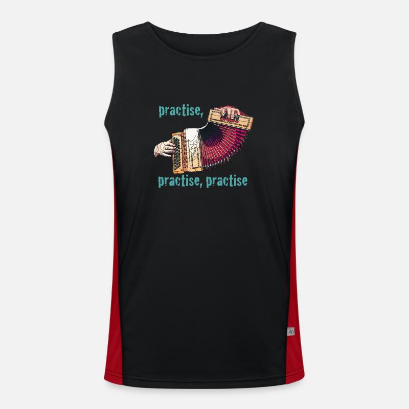 scatola pratica Canotta sportiva da uomo in contrasto cromatico 