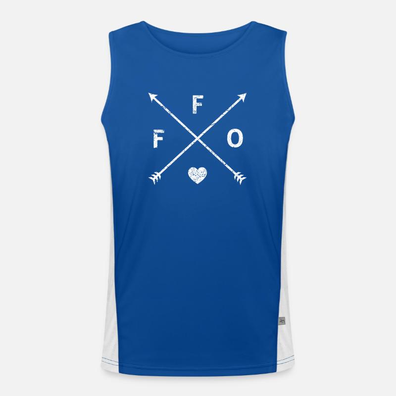FFO Frankfurt Oder Brandenburg hipster gift Men's Functional Contrast Tank Top 