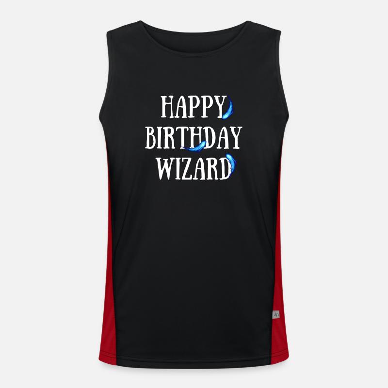 Happy Birthday Wizard Débardeur respirant contrasté Homme 