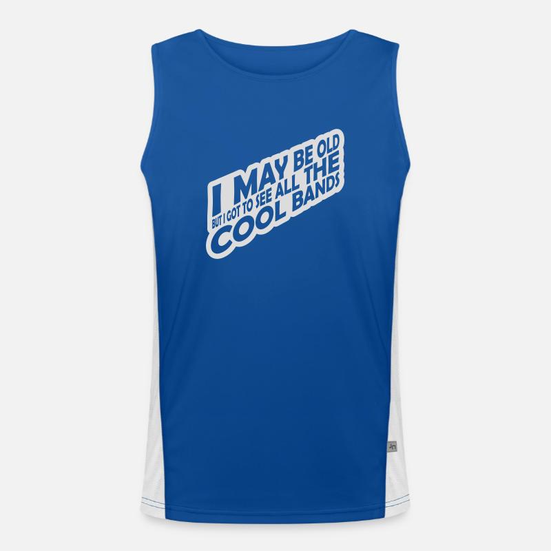 I may be old Men's Functional Contrast Tank Top 
