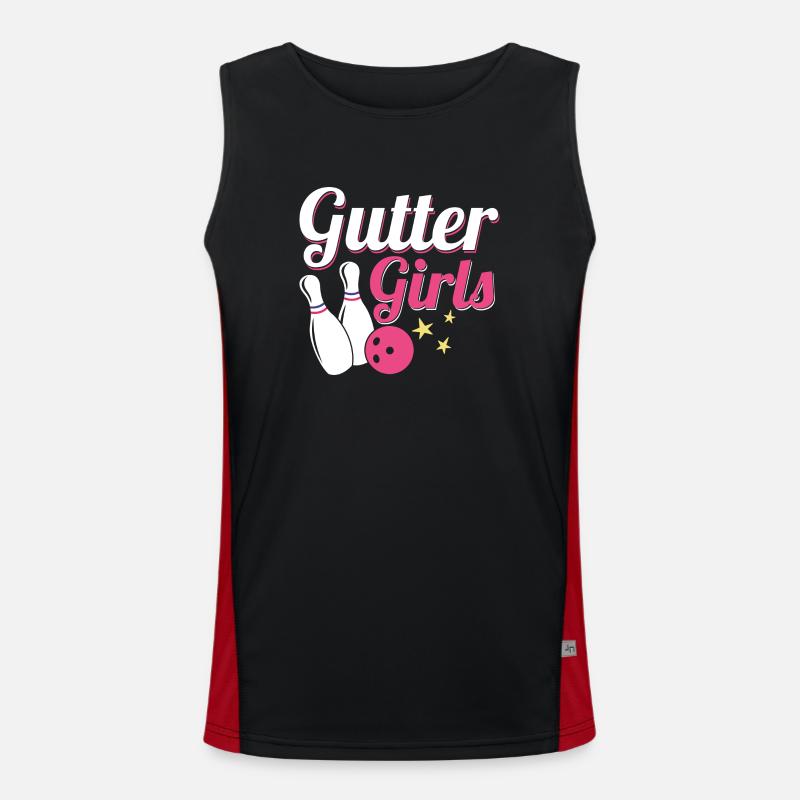 Joueuse de l’équipe Gutter Girls StrikeBowler Débardeur respirant contrasté Homme 