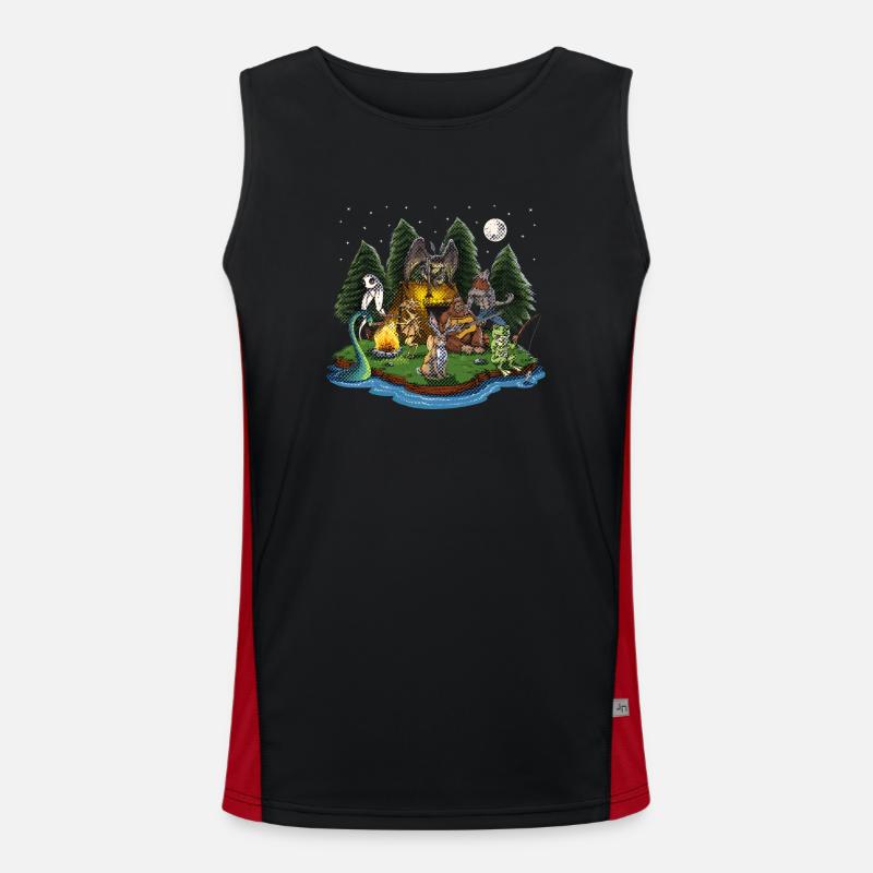 Cryptides de cryptozoologie Débardeur respirant contrasté Homme 