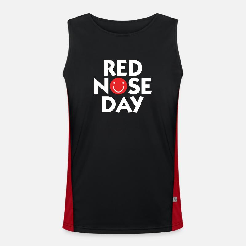 RED NOSE DAY Men's Functional Contrast Tank Top 