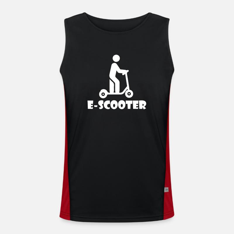 E-Scooter Roller Scooter Funktionelles Kontrast-Tank Top für Männer 