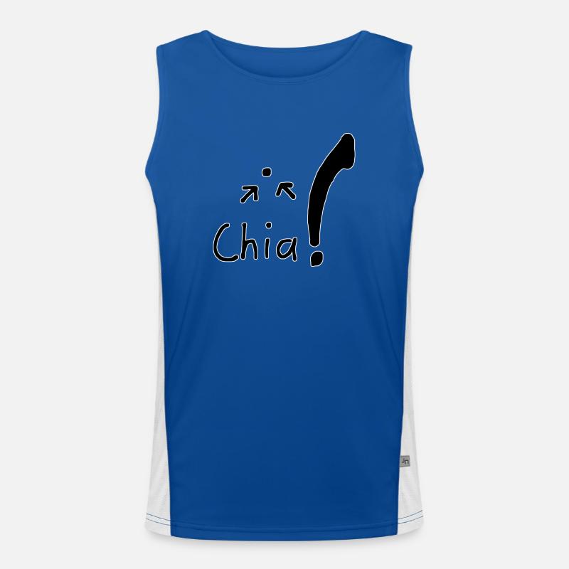 Chia Samen Funktionelles Kontrast-Tank Top für Männer 