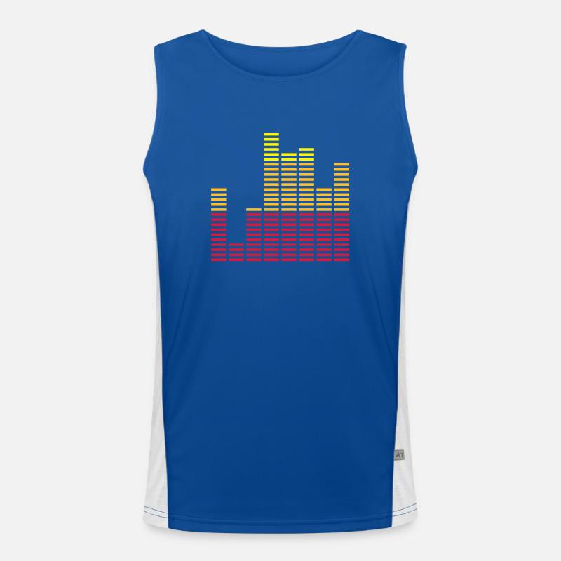 Equalizer Funktionelles Kontrast-Tank Top für Männer 