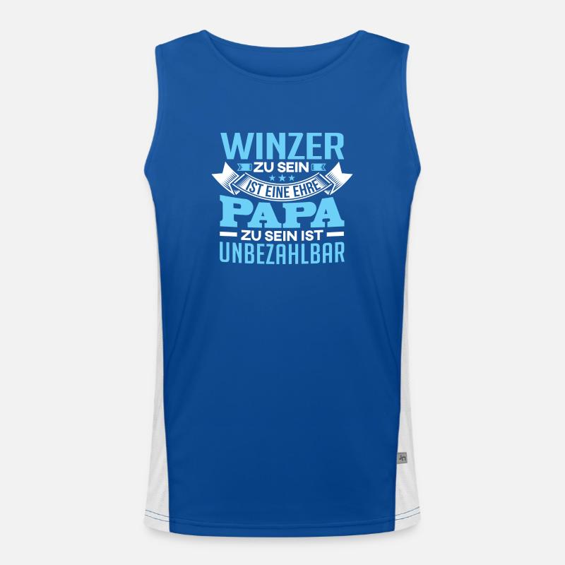 WINZER und Papa Funktionelles Kontrast-Tank Top für Männer 