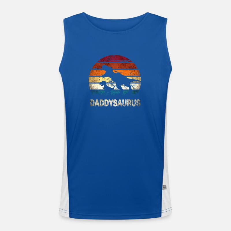 Daddysaurus Men's Functional Contrast Tank Top 