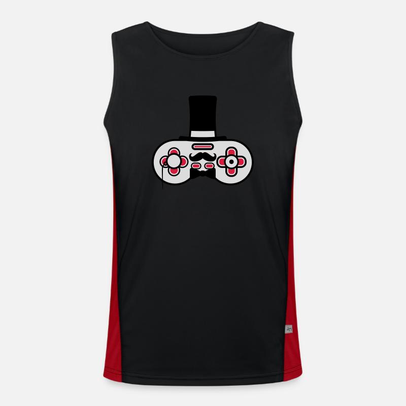 Gentlemen alter Controller Retro Funktionelles Kontrast-Tank Top für Männer 