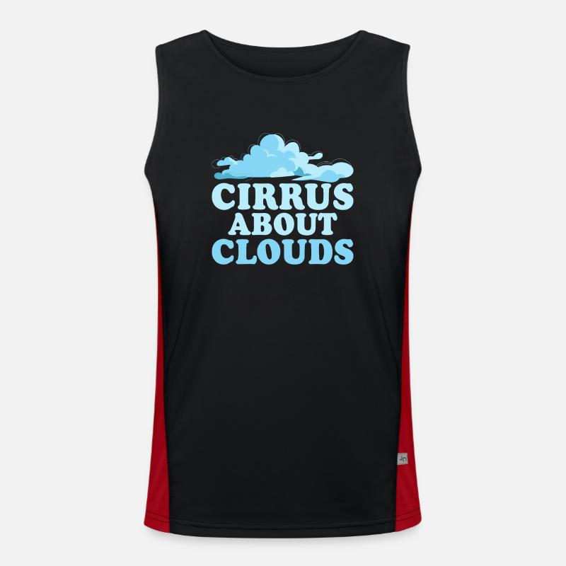 Cirrus About Clouds Meteorologist Storm Men's Functional Contrast Tank Top 