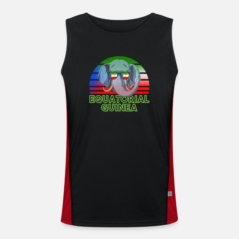 Äquatorialguinea Funktionelles Kontrast-Tank Top für Männer 