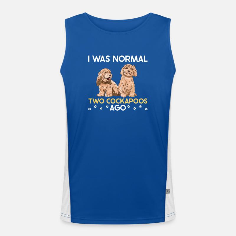 Cockapoo Dog Men's Functional Contrast Tank Top 