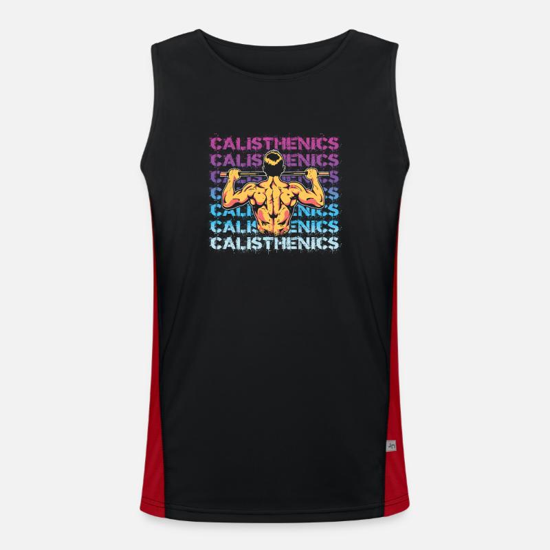 Calisthenics pull-up Men's Functional Contrast Tank Top 
