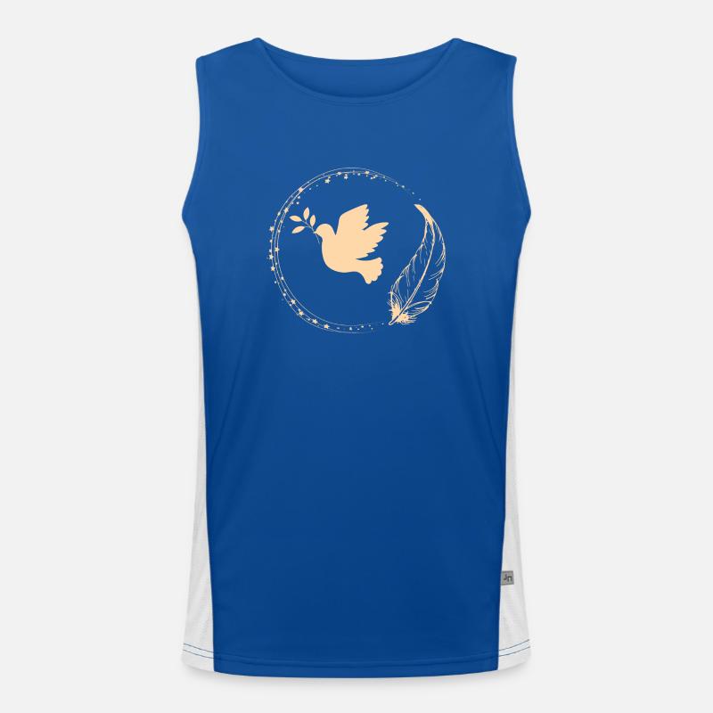 Peace and tranquility.. Men's Functional Contrast Tank Top 