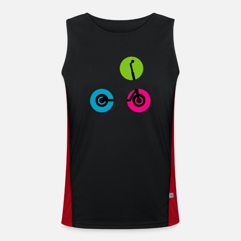 E-Scooter Roller Funktionelles Kontrast-Tank Top für Männer 