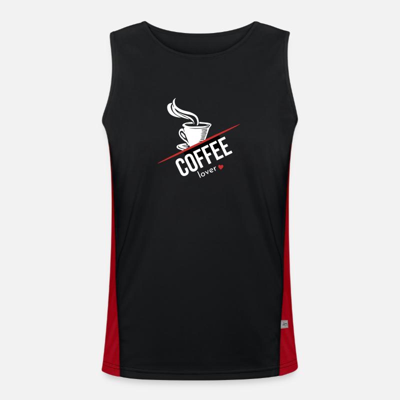 coffee cup Men's Functional Contrast Tank Top 