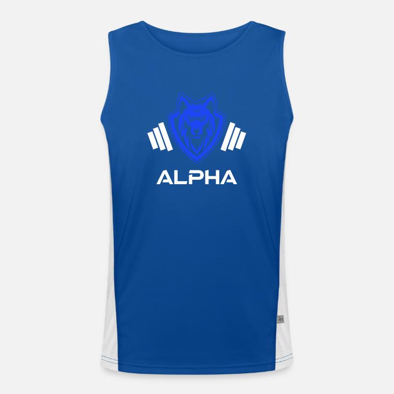 Blue Weights Alpha Men's Functional Contrast Tank Top 
