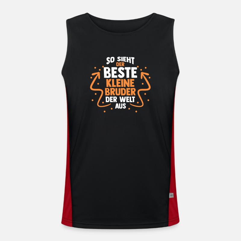 Geschwister Brüder Bruder Funktionelles Kontrast-Tank Top für Männer 