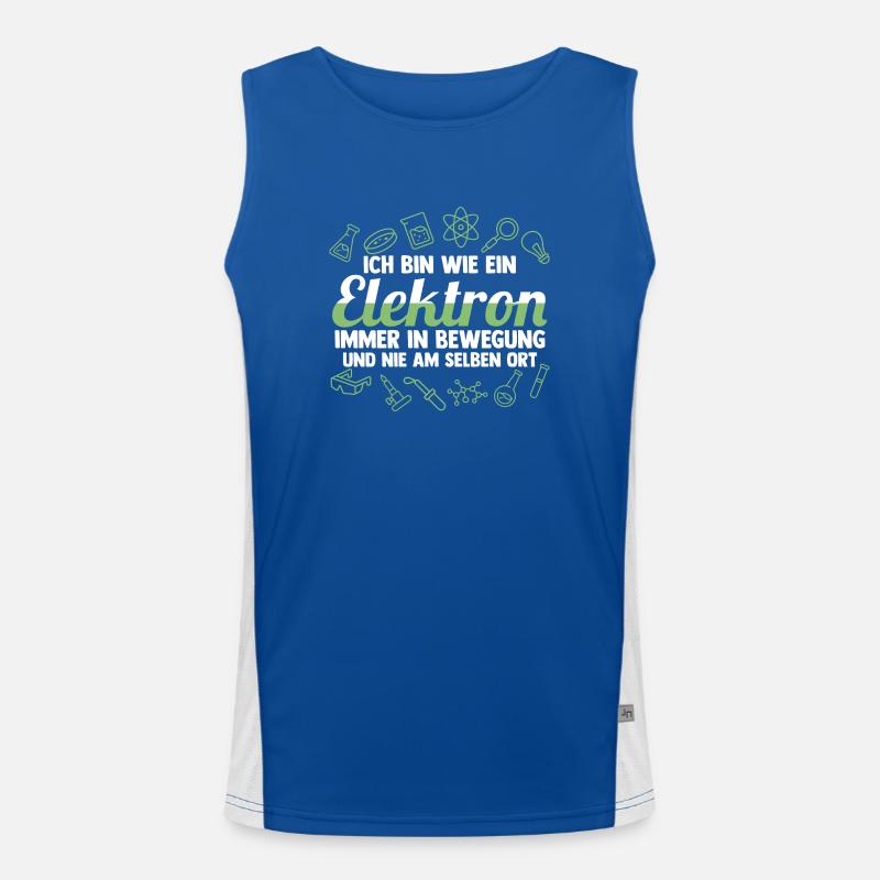Chemist Science Physics Chemistry Men's Functional Contrast Tank Top 
