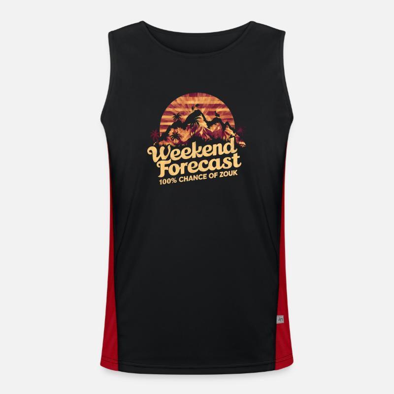 Zouk-Tanz-Geschenk Funktionelles Kontrast-Tank Top für Männer 