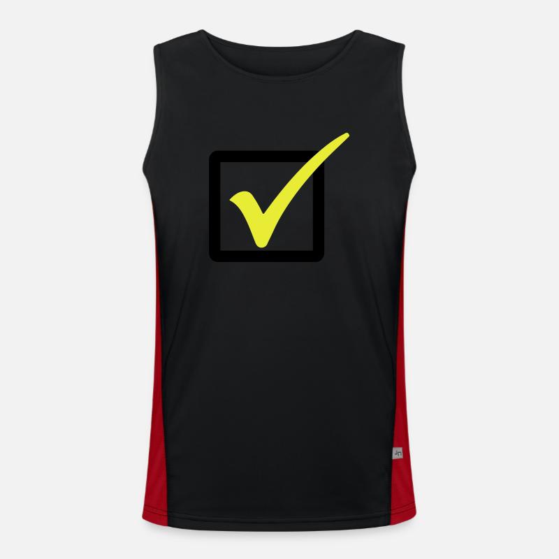 Décroché / une agrafe / correct 2c Débardeur respirant contrasté Homme 