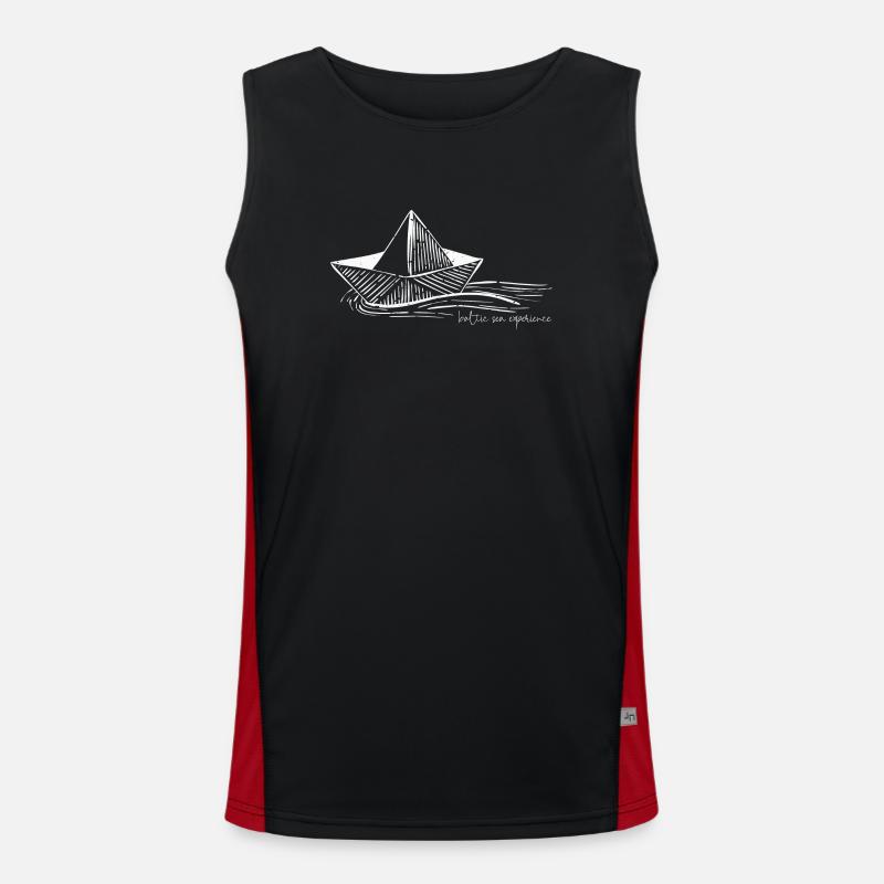 schwimmendes Papierboot baltic sea experience Funktionelles Kontrast-Tank Top für Männer 