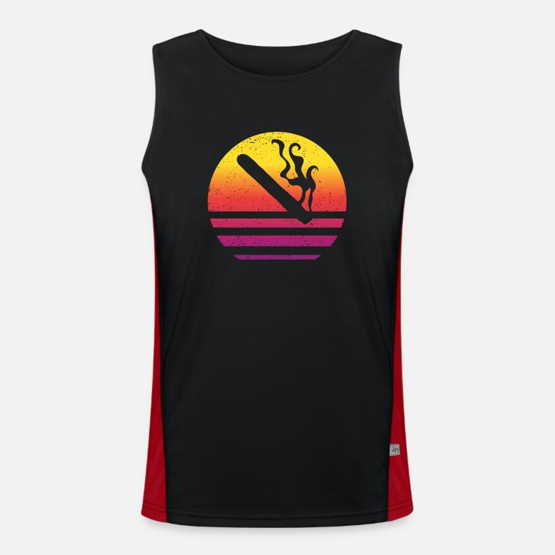 Zigarre Retro Style Vintage Funktionelles Kontrast-Tank Top für Männer 