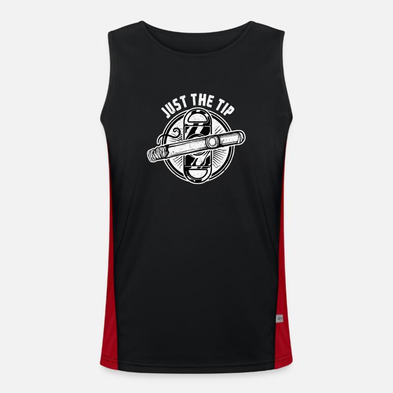 Just The Tip - passion cigar Men's Functional Contrast Tank Top 