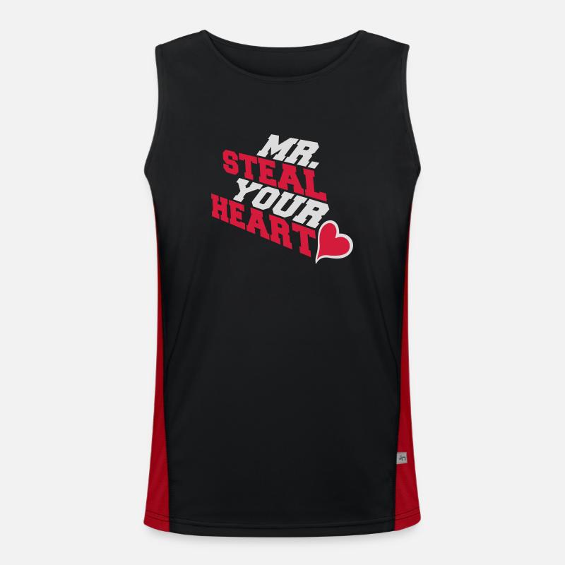 mr steal your heart Men's Functional Contrast Tank Top 