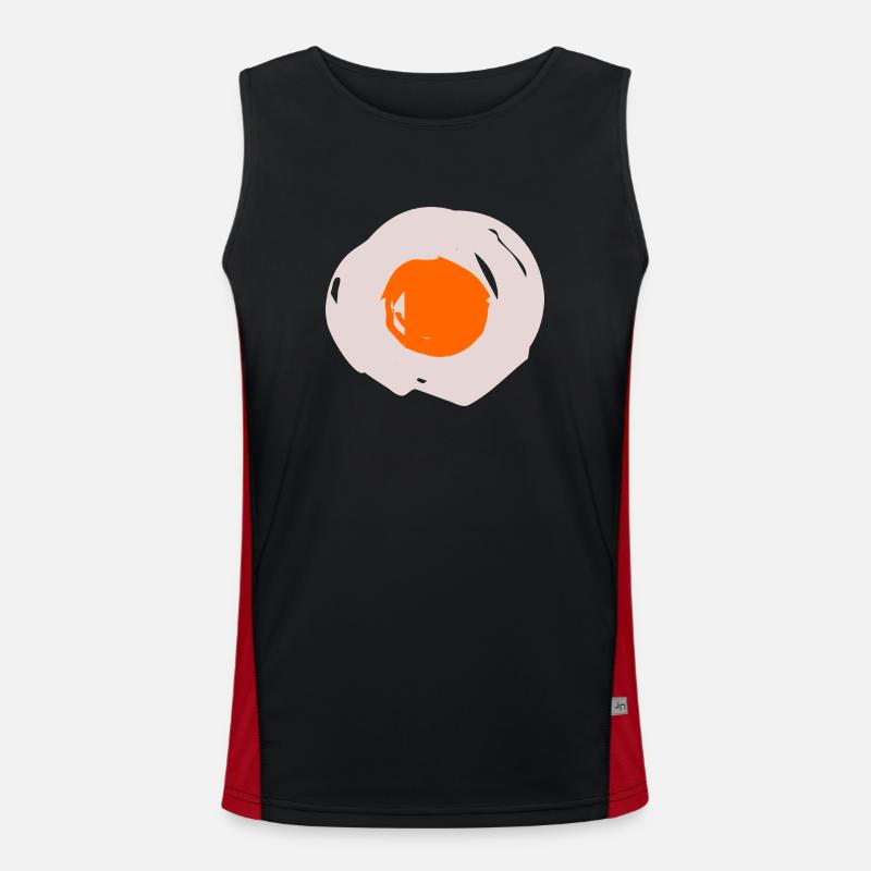 fried egg Men's Functional Contrast Tank Top 