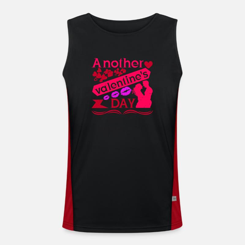 EIN WEITERER VALENTINSTAG Funktionelles Kontrast-Tank Top für Männer 