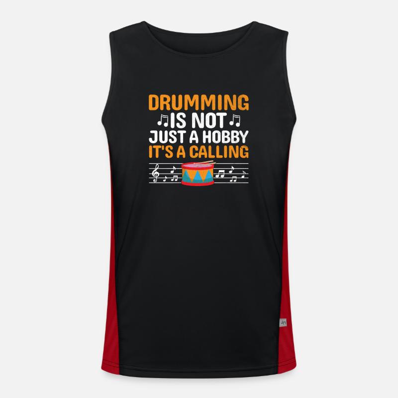 Drum Corps Marching Band Drum Corp Music Percussio Funktionelles Kontrast-Tank Top für Männer 