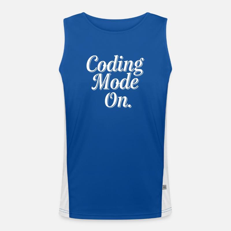Coding Mode On 11 Funktionelles Kontrast-Tank Top für Männer 