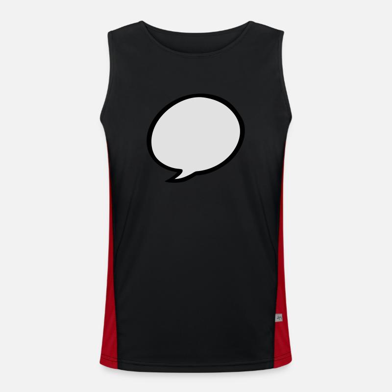 speech bubble Men's Functional Contrast Tank Top 