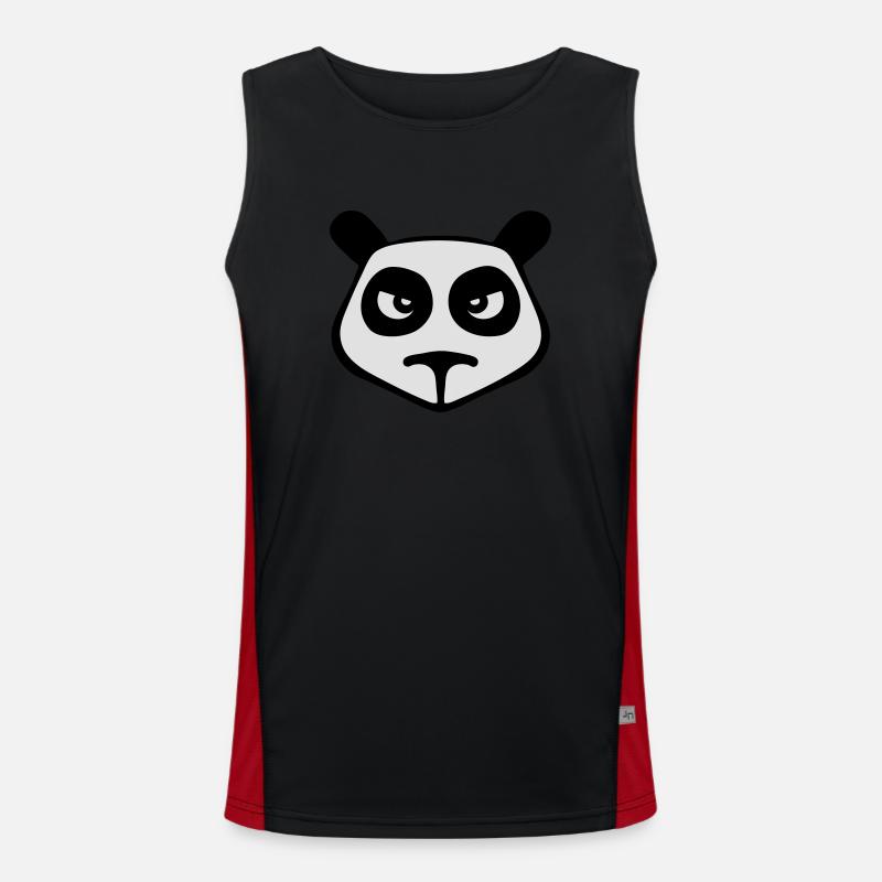 tete de panda Débardeur respirant contrasté Homme 