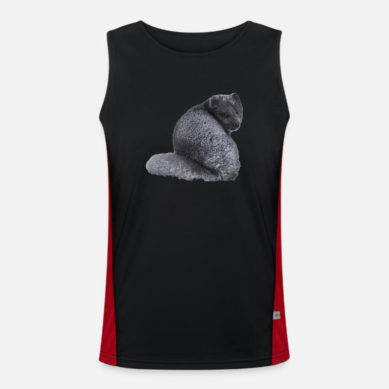 Fuchswelpe Funktionelles Kontrast-Tank Top für Männer 