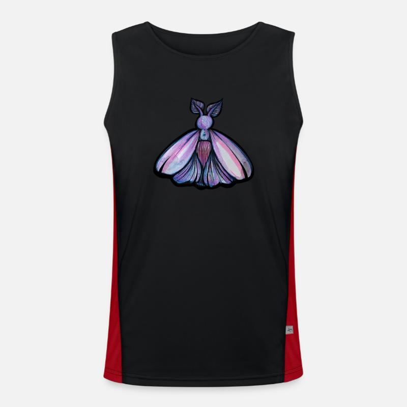 Papillon de nuit pourpre Débardeur respirant contrasté Homme 