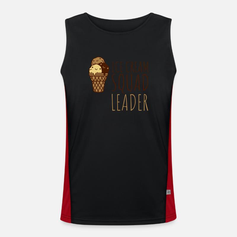 Leader Ice Cream Squad Men's Functional Contrast Tank Top 