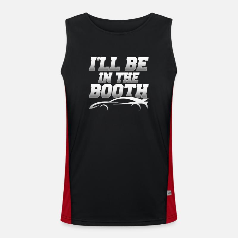 I'll Be In The Booth Auto Body Technician Painter Funktionelles Kontrast-Tank Top für Männer 