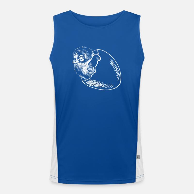 Chicks hatch egg Men's Functional Contrast Tank Top 
