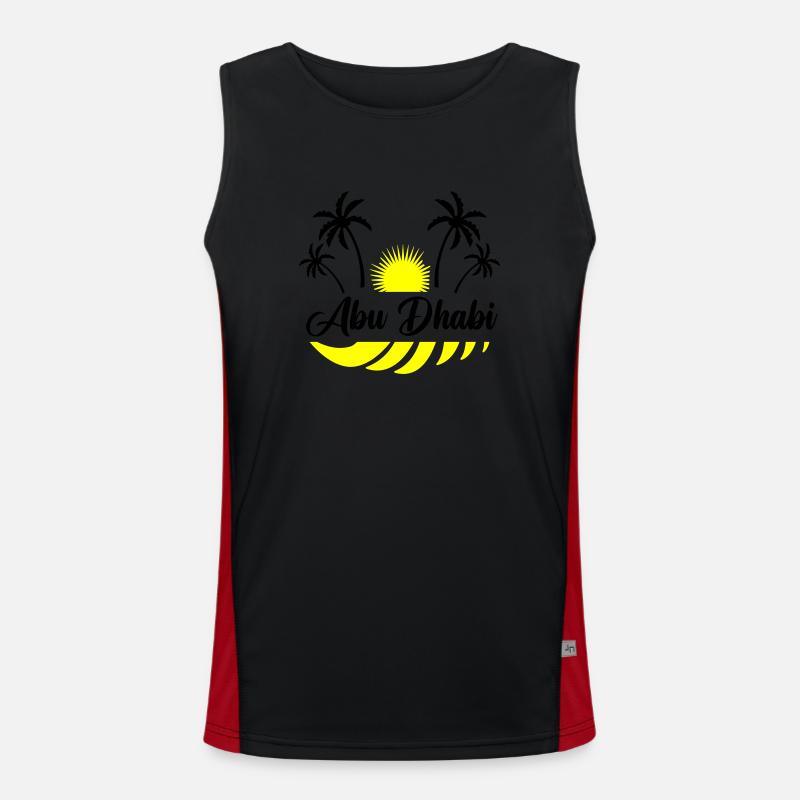abu dhabi Funktionelles Kontrast-Tank Top für Männer 