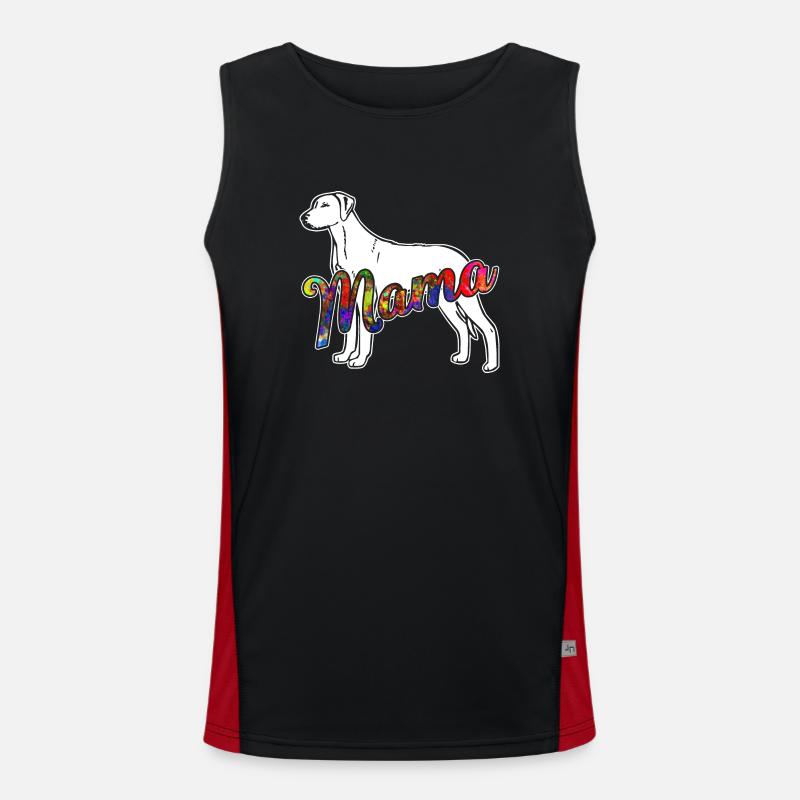Rhodesian Ridgeback Rhodesian Ridgeback Mama Men's Functional Contrast Tank Top 