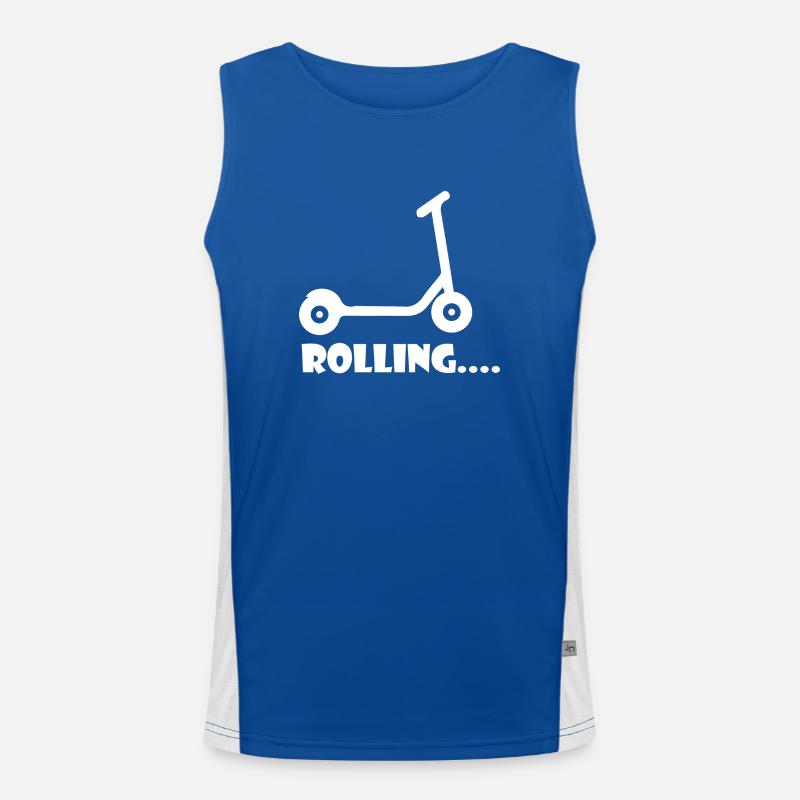 E-Scooter Roller Scooter Débardeur respirant contrasté Homme 