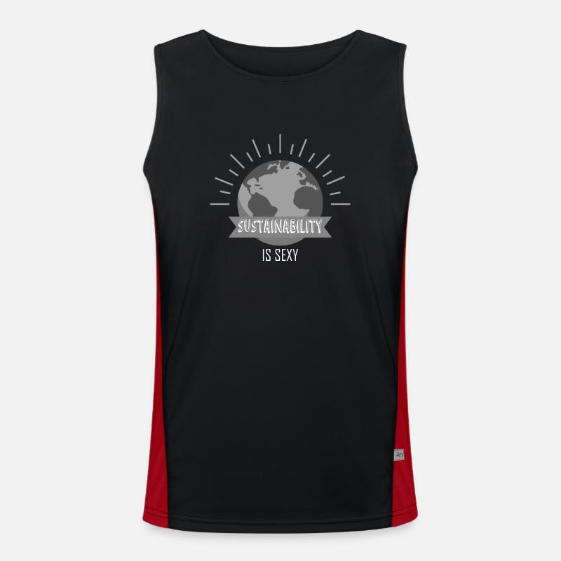 Sustainability and climate protection Men's Functional Contrast Tank Top 
