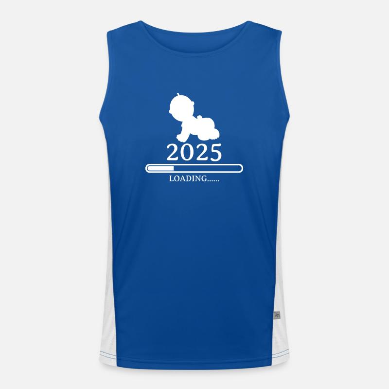 Baby Loading 2025 Funktionelles Kontrast-Tank Top für Männer 