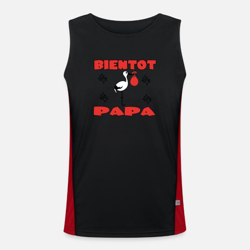 BIENTOT PAPA Débardeur respirant contrasté Homme 