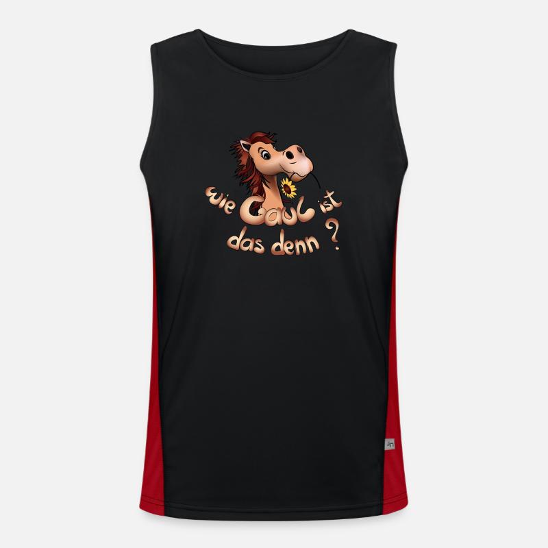 Wie Gaul ist das denn oder wie toll ist das denn? Funktionelles Kontrast-Tank Top für Männer 