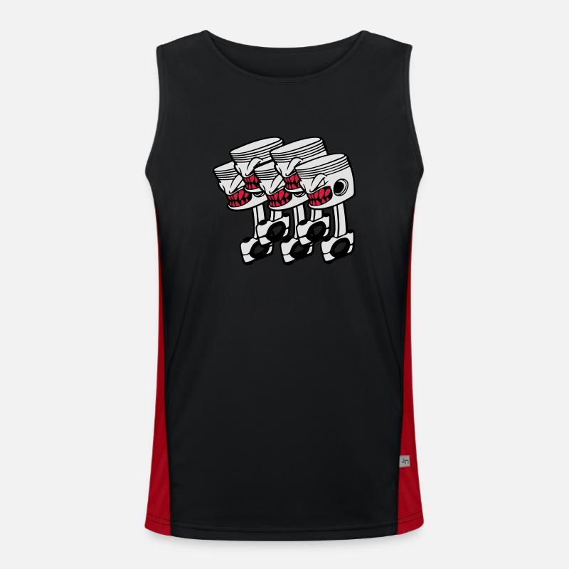 Five Pistons Funktionelles Kontrast-Tank Top für Männer 