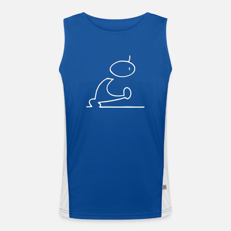 BlaBlaBla Techno figure Men's Functional Contrast Tank Top 