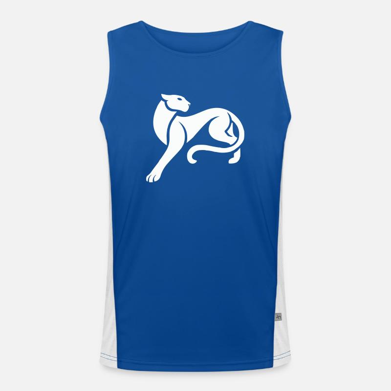 panther Funktionelles Kontrast-Tank Top für Männer 